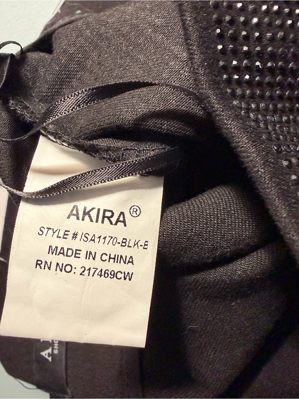 AKIRA Black Embellished Studs Sparkle High-Waist Shorts NWT Womens Large - Picture 6 of 8